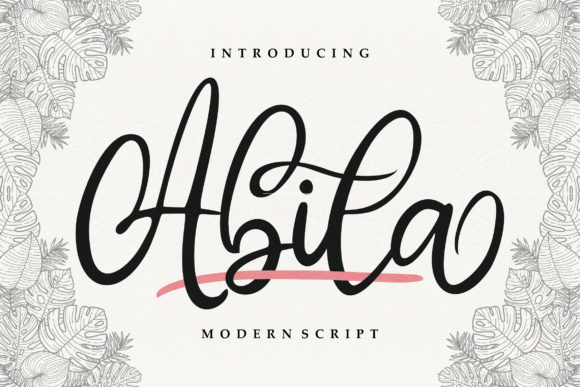 Abila: A Flowing Handwritten Font