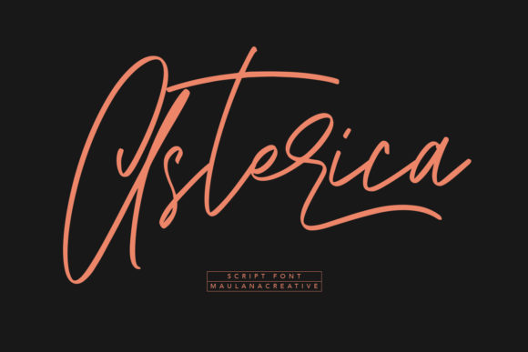 Asterica: A Classy Handwritten Font