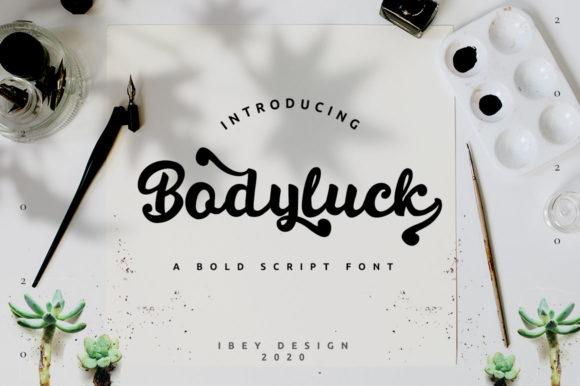 Bodyluck: A Handwritten Font for Elegant Design