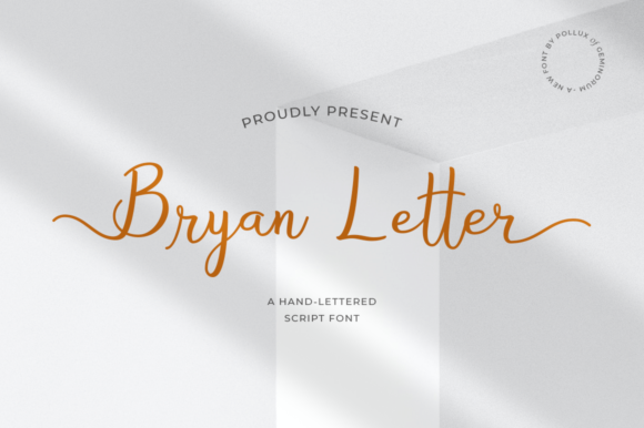 Bryan Letter: A Handwritten Font for Elegant Design