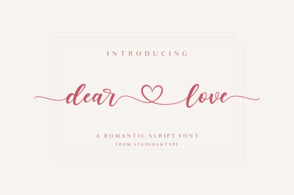 Dear Love Font for Business