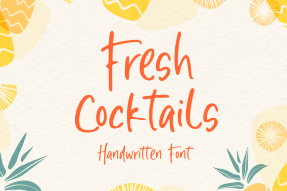 Fresh Cocktails Font for Web Design