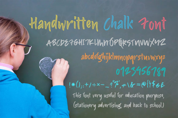 Handwritten Chalk: A Sweet Script for Creative Projects