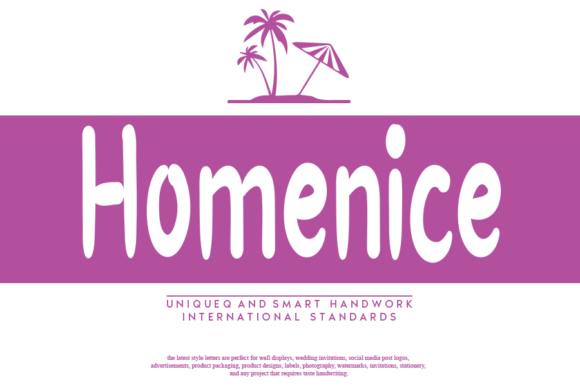Homenice Font: Sweet & Stylish
