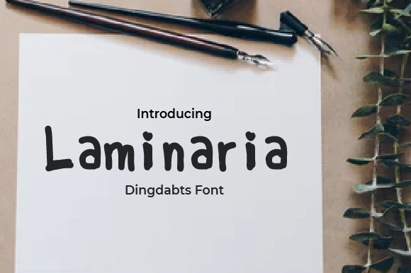 Laminaria: A Sweet Handwritten Font