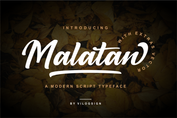 Malatan: A Handwritten Font for Elegant Design