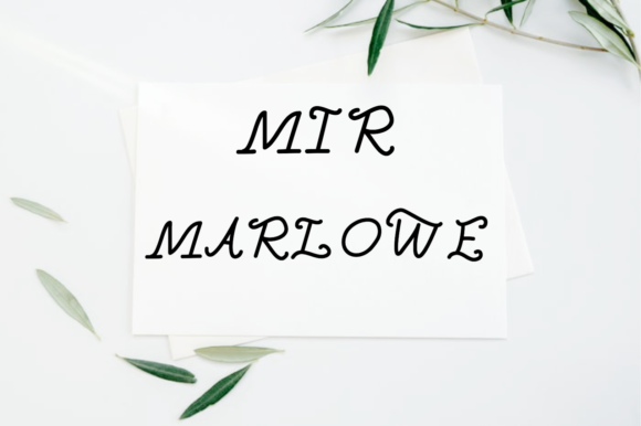 Mir Marlowe: A Font That Speaks Volumes