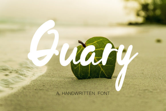 Quary: A Handwritten Font for Elegant Design
