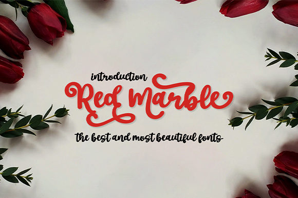 Red Marble Font Review