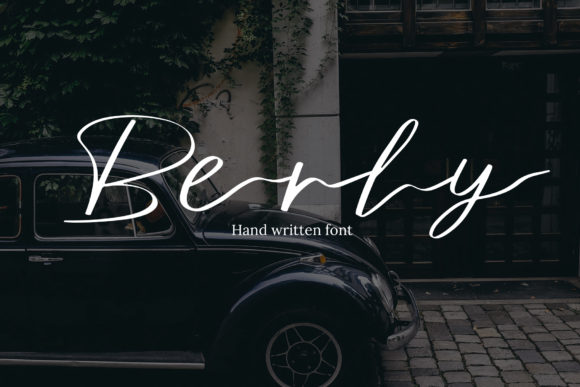 Relax with Berly, a Flowing Script Font