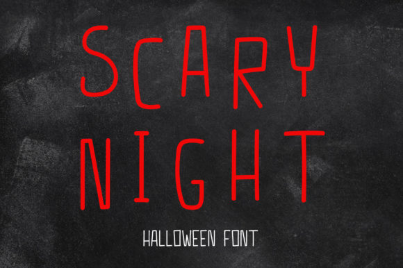 Scary Night Font for Halloween Marketing