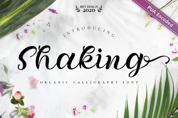 Shaking Font: Elegant Script for Web Design