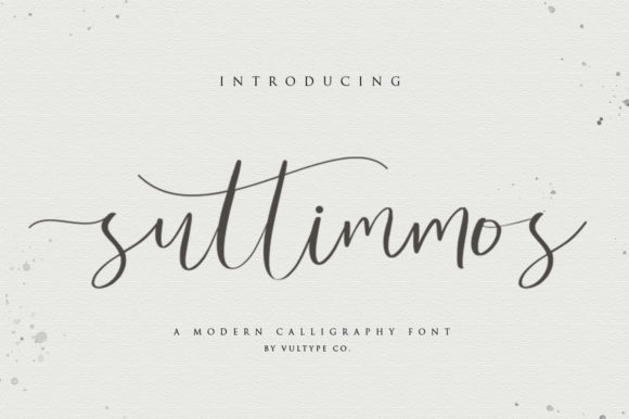 Suttimmos: A Delicate Handwritten Font