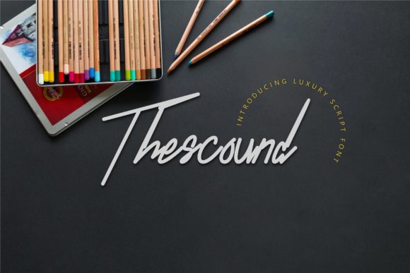 Thescound: A Classy Handwritten Font
